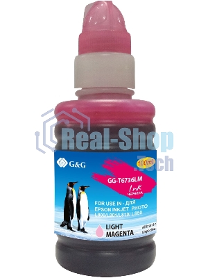 Чернила G&G GG-T6736LM светло-пурпурный100мл для Epson L800, L805, L810, L850
