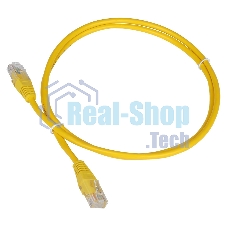 Патч-корд LANMASTER UTP TWT-45-45-5.0-YL вилка RJ-45-вилка RJ-45 cat.5е 5м желтый ПВХ (уп.:1шт)