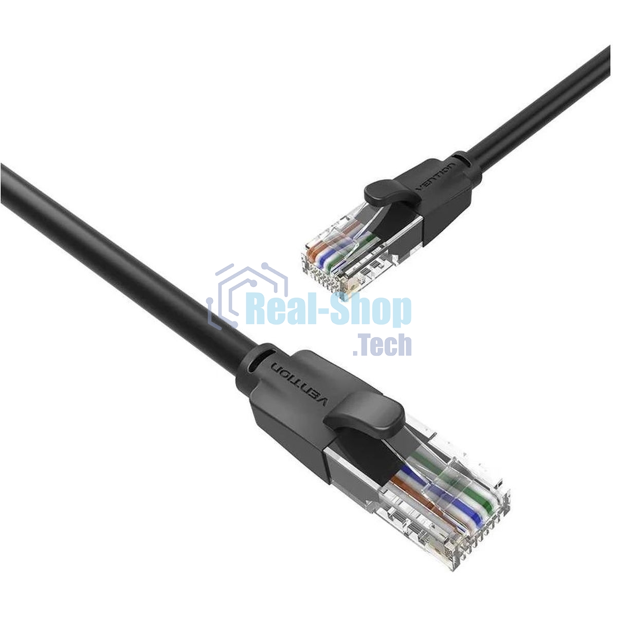Патч-корд Vention прямой UTP cat.6, RJ45 - 10м. черный