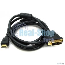Кабель Rexant HDMI - DVI-D gold 3М с фильтрами