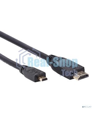 Кабель HDMI-19M --MicroHDMI-19M ver 2.0 1 м VCOM CG587-1M