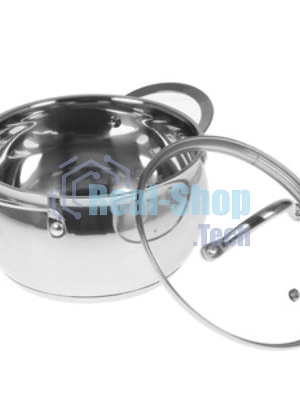 Набор посуды из нерж.стали WEBBER BE-335/6 6 пр. 2,0 л, 2,8 л, 3,8 л