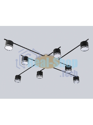 Потолочный светильник Ambrella light FL51760/8 BK/GD черный/золото GX53/8 max 12W 870*870*95