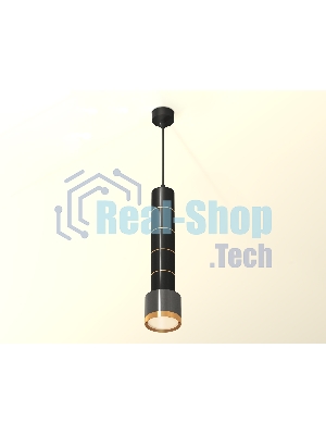 Светильник Ambrella Light XP8115010 DCH/PYG черный хром/золото желтое полированный GX53