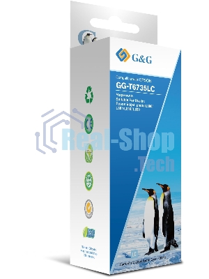 Чернила G&G GG-T6735LC светло-голубой100мл для Epson L800, L805, L810, L850