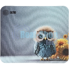 Коврик для мыши Cactus Owl gray рисунок 300x50x3мм (CS-MPC-D12M)