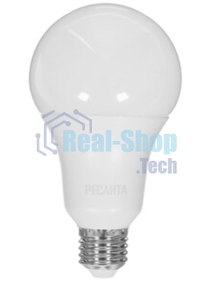 Лампа светодиодная Ресанта LL-R-A80-20W-230-6K-E27 груша