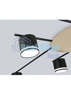 Потолочный светильник Ambrella light FL51760/8 BK/GD черный/золото GX53/8 max 12W 870*870*95