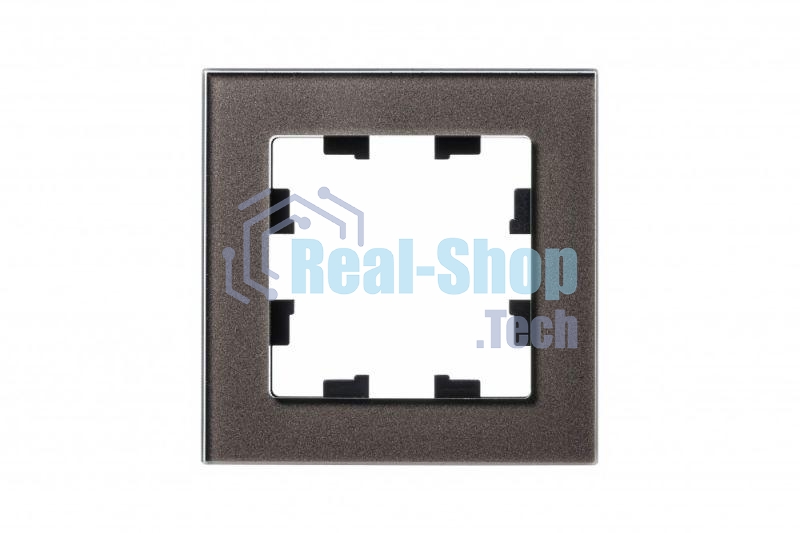 Рамка 1-м AtlasDesign Nature стекло, мокко SchE ATN320601