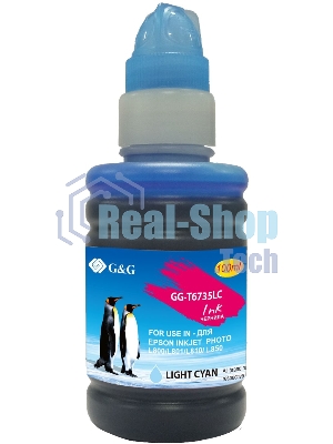 Чернила G&G GG-T6735LC светло-голубой100мл для Epson L800, L805, L810, L850