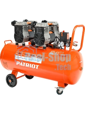 Компрессор поршневой безмасляный Patriot WO 80-360, 360 л/мин, 8 бар, 2200 Вт, 80 л, быстросъем и 