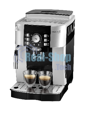 Кофемашина автоматическая DeLonghi ECAM 21.117.SB серебристый/черный, исп. кофе - зерновой/молотый, 1.8 л, 1450 Вт, 15 бар