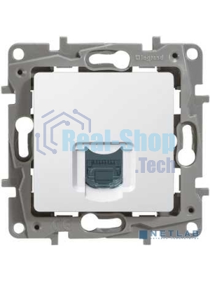 Розетка компьютерная ETIKA RJ45 кат.5 UTP, белый