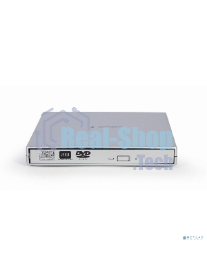 Оптический привод внешний с интерфейсом USB 2.0 Gembird DVD-USB-02-SV пластик, серебро