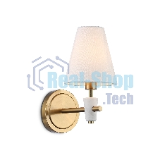 Настенный светильник Ambrella light LH75047 BS/WH латунь/белый E14 max 40W 230*140*270