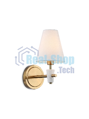 Настенный светильник Ambrella light LH75047 BS/WH латунь/белый E14 max 40W 230*140*270