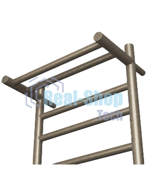 Полотенцесушитель электрический с полкой BAU Stil Shelf 50х80, 7 планок, универсальный, антикварная