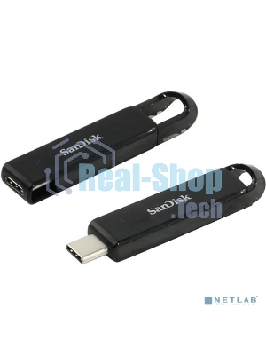 Флешка USB Sandisk CZ460 Ultra (SDCZ460-128G-G46), 128Gb, USB Type-C, R/W 150/30, черный