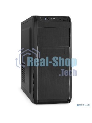 Компьютерный корпус Miditower ExeGate EX287366RUS XP-334UC-XP350 (ATX, XP350 с вент. 12см, 1*USB+1*USB 3.0+1*TypeC, аудио, черный)