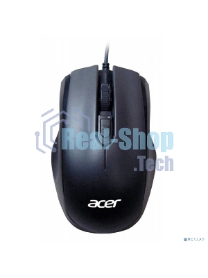 Мышь проводная Acer OMW020 черный, 1600 dpi, USB, кнопки - 4