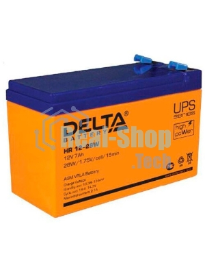 Батарея для ИБП Delta HR 12-28 W (12V, 7Ah)