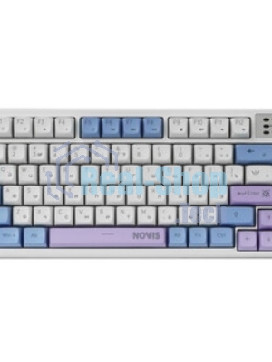Клавиатура проводная игровая Defender Novis GK-318 RU,бел/гол,80кн+FN,радуж,1.5м