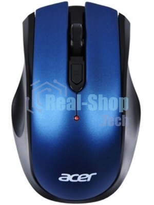 Мышь беспроводная Acer OMR031 черный/синий, 1600 dpi, радиоканал, USB, кнопки - 4