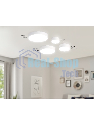 Потолочный светодиодный светильник Ambrella light FV5524 WH белый LED 35W 4200K D300*58 (Без ПДУ)