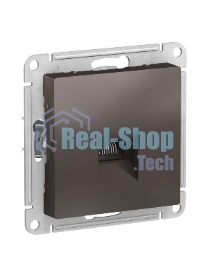 Механизм розетки компьютерной AtlasDesign RJ45 мокко SchE ATN000683
