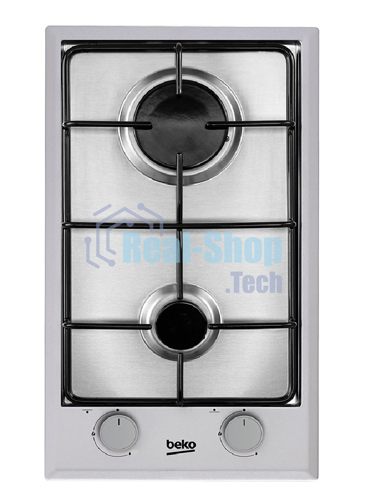 Встраиваемая газовая варочная поверхность Beko HDCG 32220 FX, Нержавеющая сталь