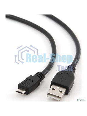 Кабель Filum USB 2.0 Pro, 1 м., черный, 2A, разъемы: USB A male- USB micro B male, пакет. (FL-CPro-U2-AM-microBM-1M)