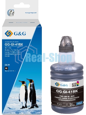 Чернила G&G GG-GI-41BK черный140мл для Canon PIXMA G1420/G1430/G2420/G2430/G2460/G3420