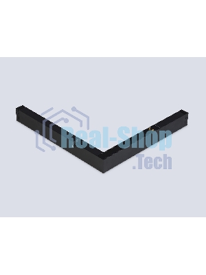 Светильник светодиодный угловой для шинопровода Magnetic Ambrella light GL1299 BK черный IP20 24W 3000K-6400K 220V 120° 342*367*42 (Без ПДУ)