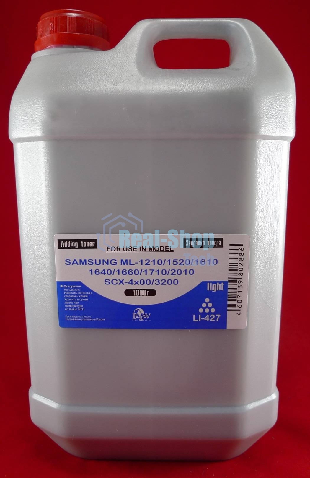 Тонер Samsung ML-1210/1520/1610/40/60/1710/2010/216x/SCX-4x00/3x00 (к, 1кг) B&W Light фас России