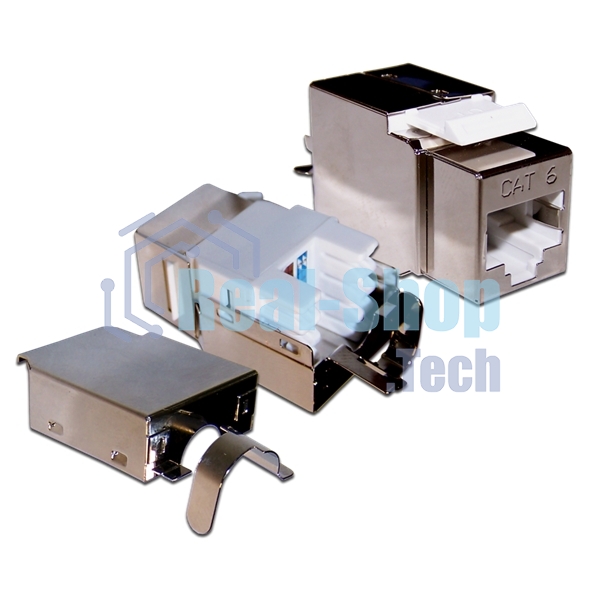 Модуль Keystone, RJ45, кат.6, STP, 180 градусов