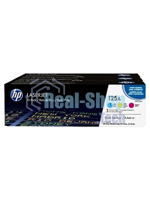 Картридж лазерный комплект HP CF373AM голубой/пурпурный/желтый для CLJ CP1215/1515 3 х 1400 стр.