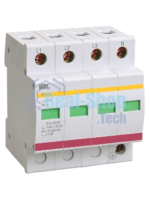 Ограничитель перенапряжения ОПС1-B 4P IEK MOP20-4-B
