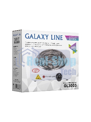 Плита настольная электрическая Galaxy Line GL 3003, белый, электрическая, 1000 Вт