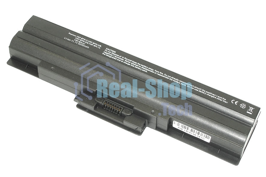 Аккумуляторная батарея для ноутбука Sony Vaio VGN-AW, CS FW (VGP-BPS13) 5200mAh OEM черный