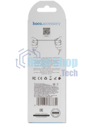 Кабель USB 2.0 HOCO X13, AM/Type-C M, белый, 1м
