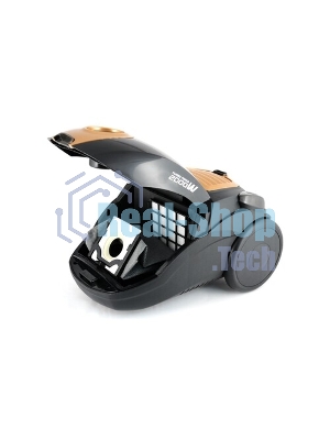 Пылесос Centek CT-2511 черный/желтый, 400/2000 Вт, уборка сухая, пылесборник мешок 2 л