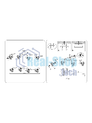 Светильник Ambrella light TR8658/4 BK/GD черный/золото E14/4 max 60W 750*100*185