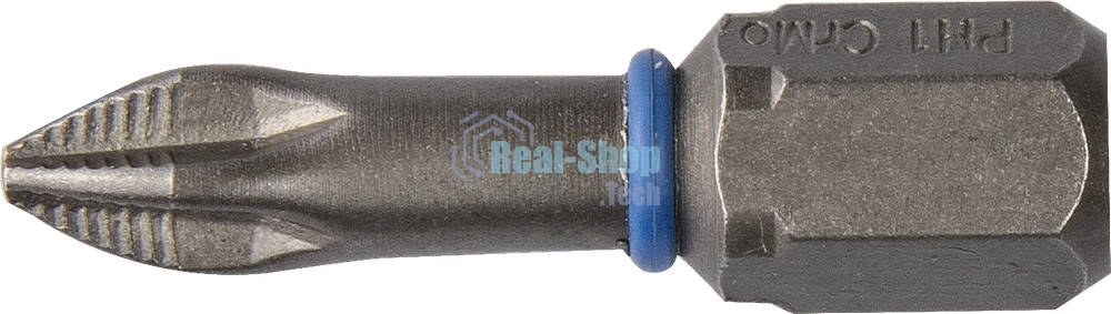 Бита ЗУБР ЭКСПЕРТ 26011-1-25-2  торсион кованая обточ.CrMo C 1/4'' PH1 25мм 2шт