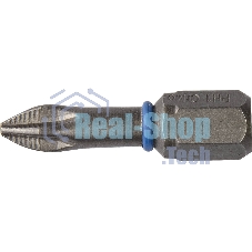 Бита ЗУБР ЭКСПЕРТ 26011-1-25-2  торсион кованая обточ.CrMo C 1/4'' PH1 25мм 2шт