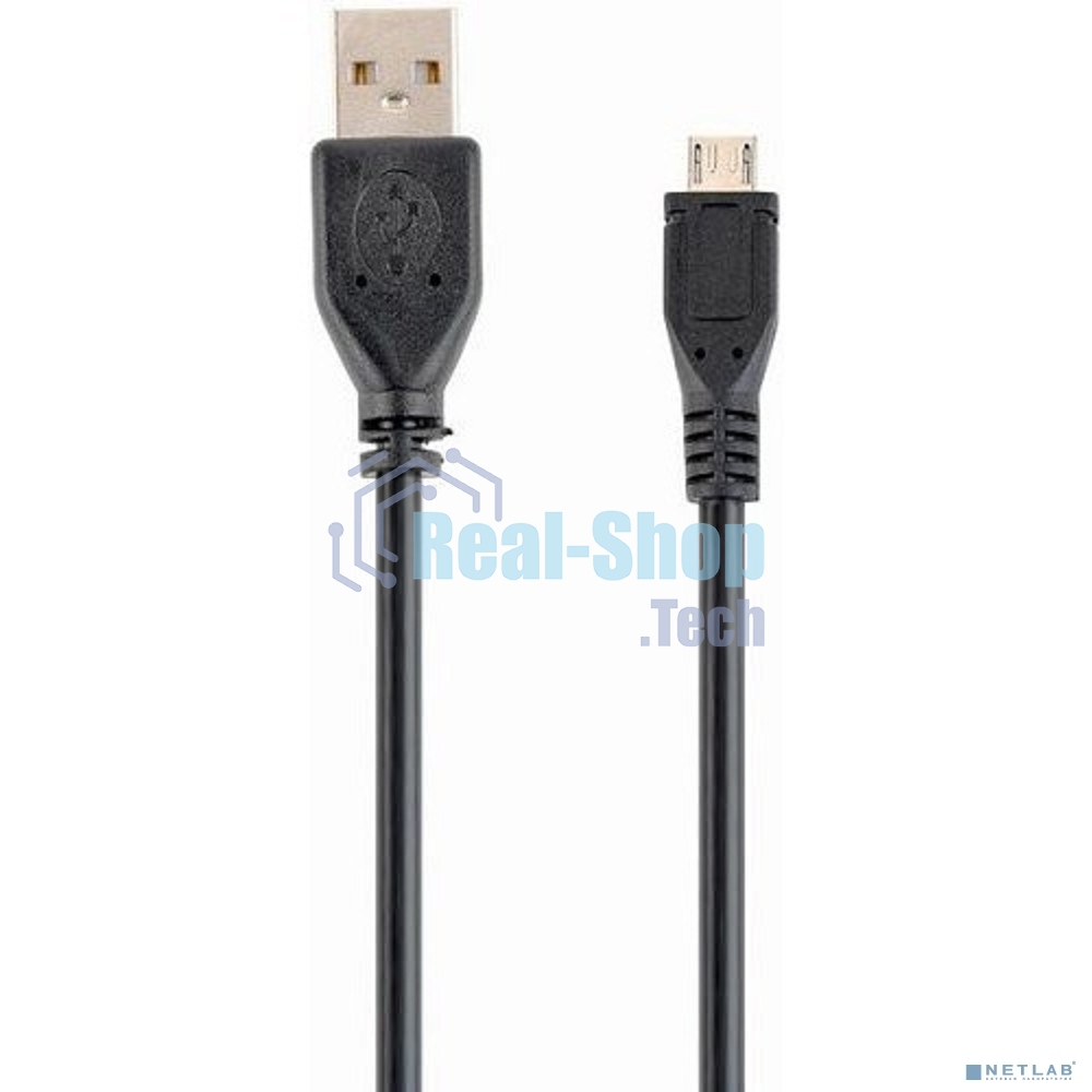 Кабель Filum USB 2.0 Pro, 1 м., черный, 2A, разъемы: USB A male- USB micro B male, пакет. (FL-CPro-U2-AM-microBM-1M)