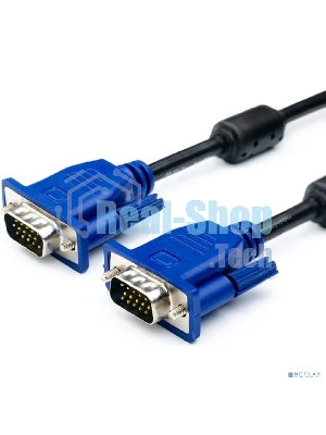 Кабель интерфейсный VGA Filum FL-C-VGAM-VGAM-1.8M 1.8 м., черный, разъемы: VGA male-VGA male, пакет
