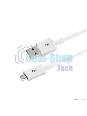 Кабель Rexant USB кабель microUSB длинный штекер 1М белый