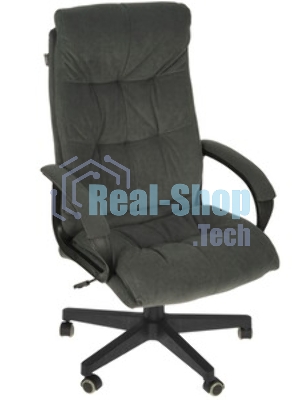 Кресло руководителя Бюрократ CH-800 Fabric темно-серый крестов. пластик