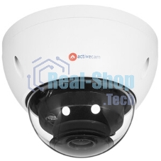 Купольная вандалозащищенная IP-камера 8Мп AC-D3183WDZIR5 - объектив 2.7-12мм с мотор-зумом и автофокусом, механический ИК-фильтр, двусторонний аудиоканал, ИК-подсветка, питание PoE/12В. Real WDR (120dB). Слот microSD (архив до 128Гб).