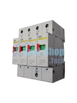 Ограничитель перенапряжения ОПС1-B 4P IEK MOP20-4-B